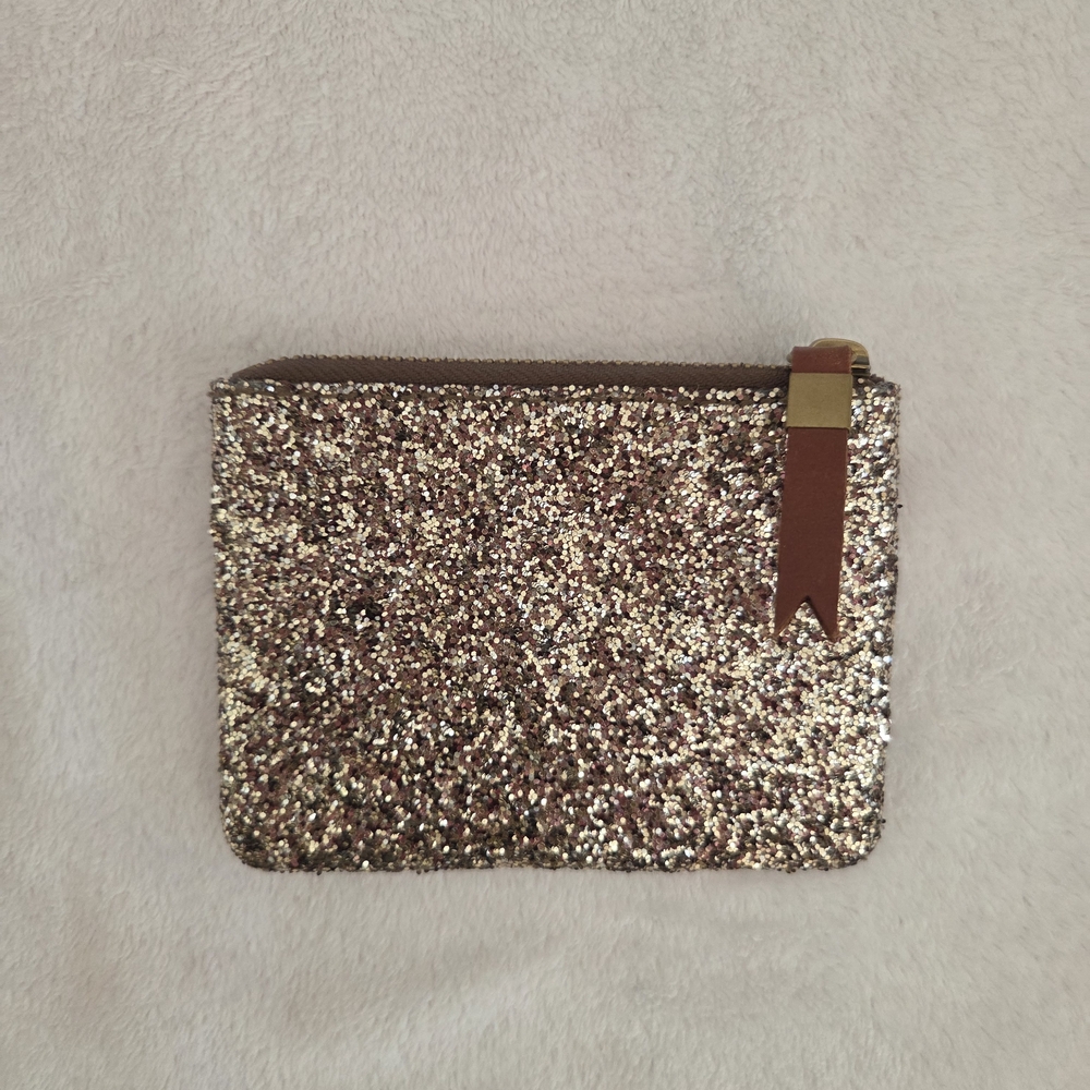Madewell Sparkling Gold Wristlet